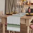 thumbnail image 2 of Table Runners 72 Inches Long Dress Scarves, Dark Green Striped Farmhouse Kitchen/Dining Table Runner, Coffee Tablerunners, Abstract Modern Geometric Stripes 18x72 Inch, 2 of 9