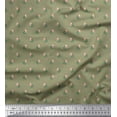 thumbnail image 1 of Soimoi Tissu en Velours à Pois, Feuilles & Roses Imprimé Floral 1 Yard 58 Pouces de Large, 1 of 3