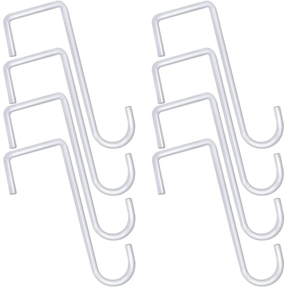 Vinyl Fence Hooks Patio Hooks - 8Pcs 2x6 inch/3x8inch, Hangers for Indoor & Outdoor Hanging Lights, Plants & Planters, Bird Feeder, Decorations, Sprinkler, Hose