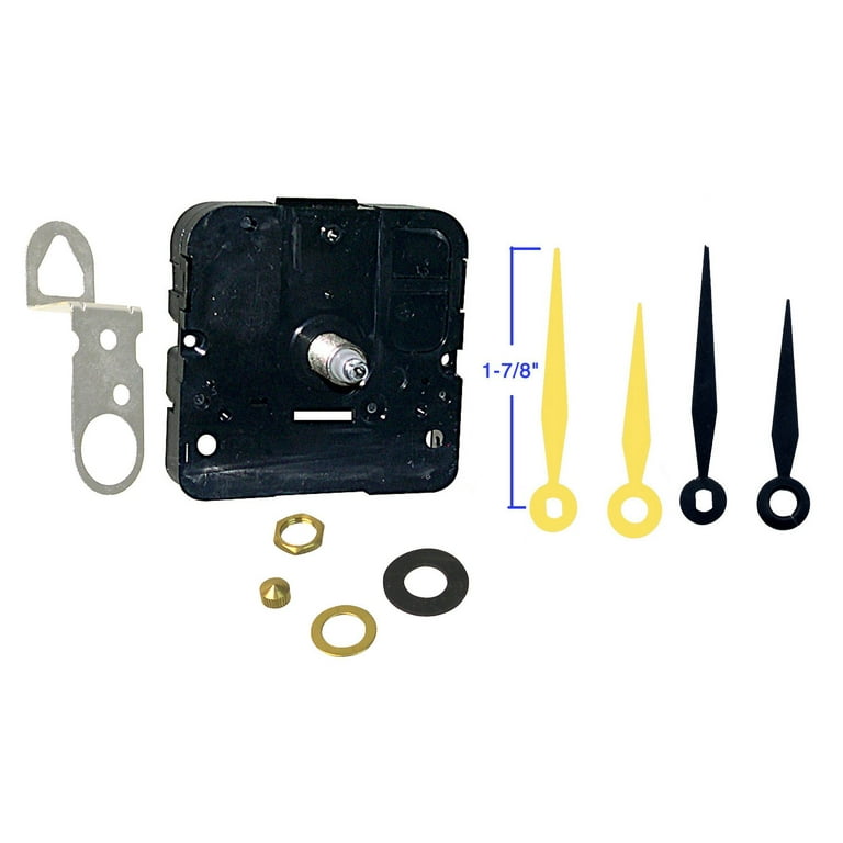 National Artcraft Clock Movement Kit with Takane Quartz Mechanism Fits Dials Up to 7 16 Thick Walmart