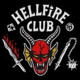thumbnail image 2 of Netflix Junior's Stranger Things Hellfire Demon Club Logo T Shirt, 2 of 5