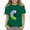 Green, variant on Ruyang Teen Girls Flower Graphic T Shirts Short Sleeve Sunflower Pattern Tshirts Tops Summer Loose Fit Soft Tees Clothes