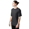 thumbnail image 7 of Hanes Beefy-T Men's Heavyweight Cotton T-Shirt, Value 2-Pack (Big & Tall Sizes) Charcoal Heather 2XLT, 7 of 7