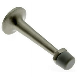 Solid Brass Melon Bullet Floor Door Stop in Satin Nickel Solid Brass Melon Bullet Floor Door Stop in Satin Nickel