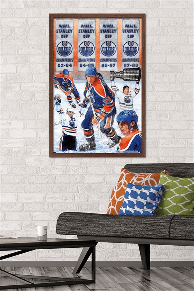 Wayne Gretzky - Banners Wall Poster, 22.375" x 34", Framed