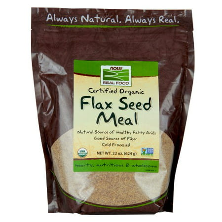 Flax Seed Meal Organic Now Foods 22 oz (624 g) Powder - Walmart.com