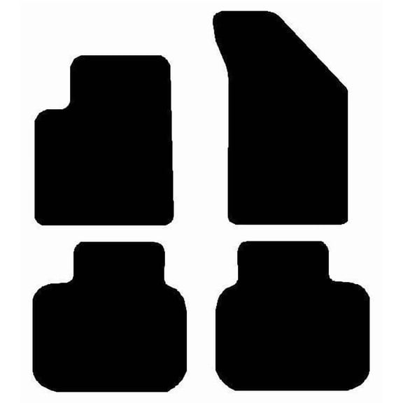 Auto Mats and Accessories 4 Piece Set Custom Carpeted Floor Mats Compatible with 2011-2020 Dodge Journey (Black) Made in the USA