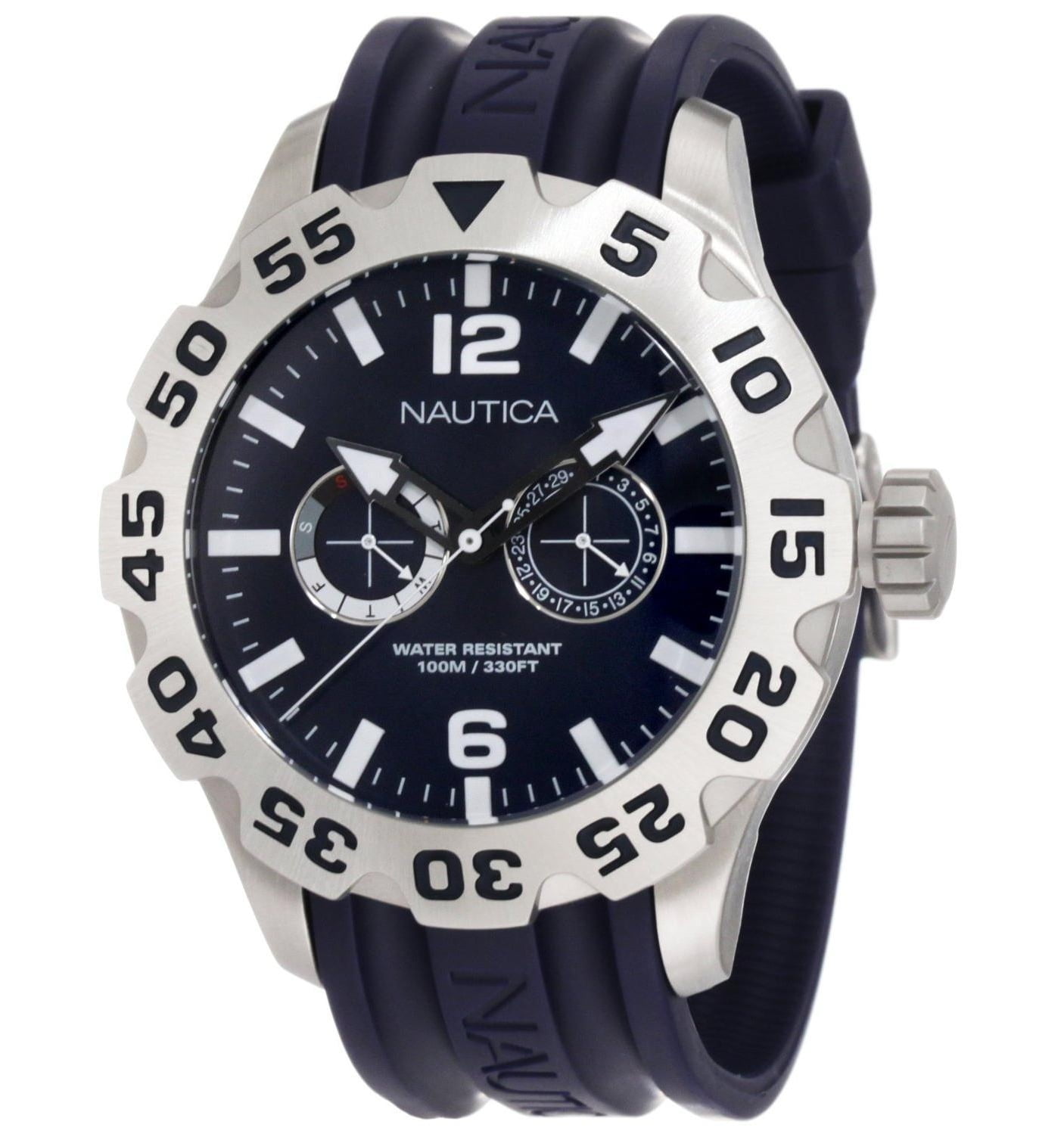 Nautica Men's Diver Multifunction Watch - Blue - N16601G - Walmart.com