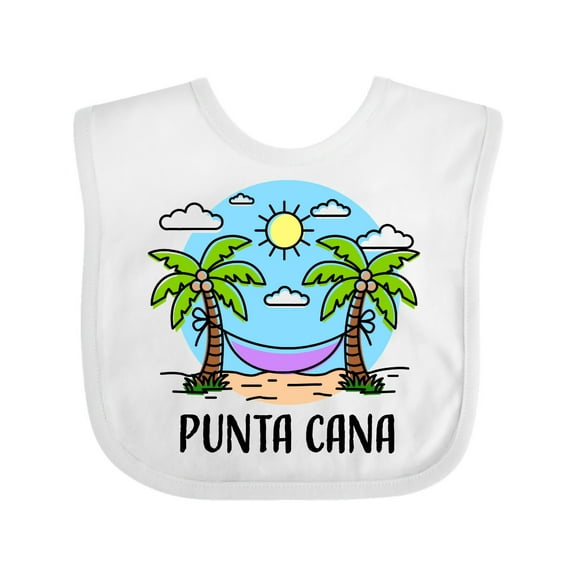 Inktastic Summer Vacation in Punta Cana Boys or Girls Baby Bib