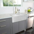 thumbnail image 2 of Double Bowl Farmhouse Sink 37"x22"x14" Apron Kitchen with Grid and Strainer in White Undermount, 2 of 7