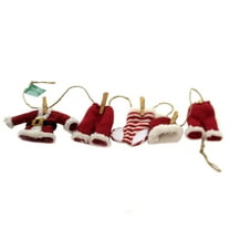 Kurt Adler 32-inches Long Cloth Santa Suit Novelty Garland