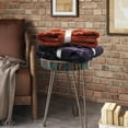 thumbnail image 6 of Home Soft Things Ogee Tatami Faux Fur Throw & Pillow Cover Combo Set - Blackberry - 50" x 60"/18" x 18", 6 of 7
