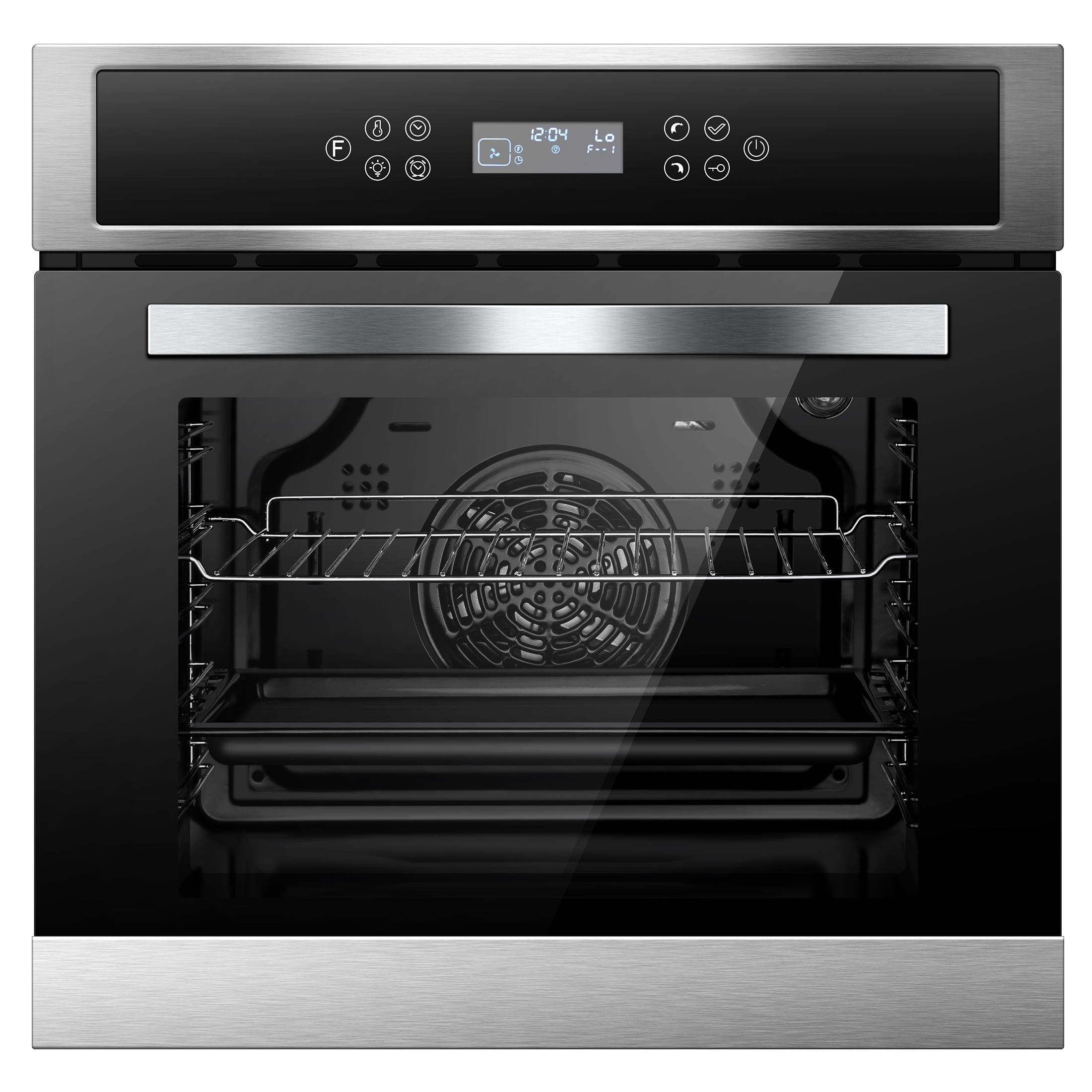 24" Electric Single Wall Oven 2.5 Cu.ft Convection Stainless Steel Built-in Electric Ovens with 11 Functions, 8 Automatic Recipes, 2800W, 240V, Upgraded
