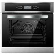 24 Electric Single Wall Oven 2.5 Cu.ft Convection Stainless Steel Built-in Electric Ovens with 11 Functions, 8 Automatic Recipes, 2800W, 240V, Upgraded