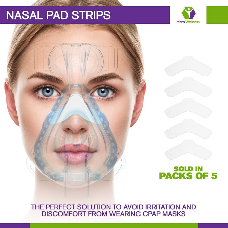 Mars Wellness CPAP Mask Gel Nasal Pad Strips Sleep Apnea Gel Pads to Avoid Irritation Comfort Pad Can Be Trimmed