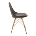 thumbnail image 4 of OSP Home Furnishings Oakley Chair in Black Faux Leather with Gold Chrome Base, 4 of 7
