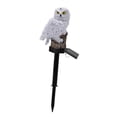 thumbnail image 1 of Lámpara de césped con forma de búho, con estaca, ahuyenta pájaros, protección IP44, LED solar Blanco, 1 of 9