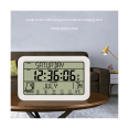 thumbnail image 4 of Dsseng Digital Wall Clock  Digital Clock Battery Operated  8Inch Desk Clock with Temperature Humidity Day Date for Home White, 4 of 5