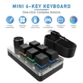 thumbnail image 3 of 6-Key Mini Macro Pad with Rotary Knob, RGB Programmable Mechanical Keyboard, Hot Swap USB Wired Keypad for Gaming Productivity Desktop, 3 of 7