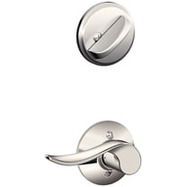 Schlage F59 SAC 618 RH Interior Single Cylinder Deadbolt Right Hand Sacramento Lever, Polished Nickel (Interior Half Onl