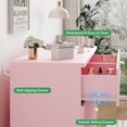 thumbnail image 4 of FANRAL 6 Drawers Dresser Fluted Dresser for Bedroom,Wooden Chest of Drawers Modern Dresser for Closet,Pink Dresser, 4 of 8
