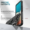 thumbnail image 6 of for Samsung Galaxy A32 5G Multi-Functional Case, 3-Layer Protection Magnetic Cover Support Car Mount &  Rotatable Metal Ring Kickstand Full Body Shockproof Protective Shell, Black, 6 of 8