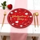 thumbnail image 4 of Plato De Papel En Forma De Corazón 20 piezas platos para la cena de la fiesta de San Valentín Decoración de corazón rojo Material de papel desechable para pareja Mesa 9寸 JASKFLY, 4 of 6