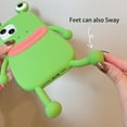 thumbnail image 4 of 3D Cute Frog Case for iPhone 15 Pro,Cartoon Kawaii Frog (Hands and feet Can Sway) Kids Teens Girls Women Creative Character Soft Silicone Casefor iPhone 15 Pro 6.1 inch 2023 (Green), 4 of 14