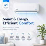 Senville 18000 BTU Mini Split Air Conditioner Heat Pump, LETO Series, 208/230V, Works with Alexa, White