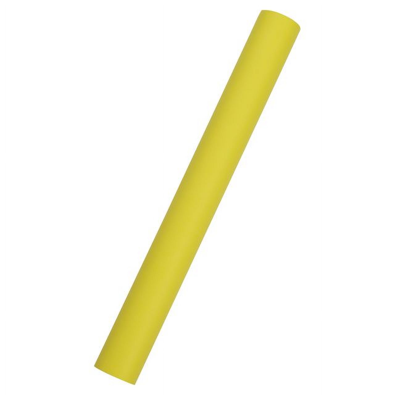 JAM Paper Matte Wrapping Paper, 26.3 Sq ft (17 in x 18 Ft), Yellow, 1/Pack