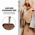thumbnail image 6 of Phone Case for Samsung Galaxy S21 FE 5G Wallet Cell Cover with Tempered Glass Screen Protector Slim Lanyard Wrist Strap RFID Ring Stand Credit Card Holder Slot S 21 EF S21FE5G UW S21FE 21S G5 Brown, 6 of 10