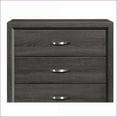 thumbnail image 2 of Chests & Wardrobes | Contemporary Gray Faux Wood Chest with 5 Dovetail Drawers | Gray | Wood, 2 of 7