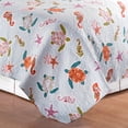 thumbnail image 4 of C&F Home St. Kitts Full/Queen 3 Piece Quilt Set Summer Beach Ocean Coastal Sea Turtle Sea Horse Reversible Machine Washable Lightweight Bedspread Coverlet Full/Queen 3 Piece Set Green, 4 of 4