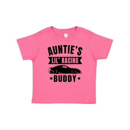 

Inktastic Aunties Lil Racing Buddy Gift Baby Boy or Baby Girl T-Shirt