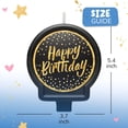 thumbnail image 2 of Exquisite Confetti Happy Birthday Cake Candle, 1 Count, 5.4" x 3.7" Colorful Party Cake Topper Decoration, 2 of 6