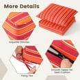 thumbnail image 5 of Resenkos Patio Chair Cushions, Outdoor Chair Pads,Deep Seat Chair Cushion Pads Set with Rope Belts for Indoor and Outdoor-Orange, 5 of 9