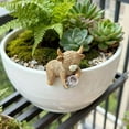 thumbnail image 4 of ToyKingdee Mini Highland Cow Figurines Planter Hugger, Resin Statue for Pots Rustic Indoor Outdoor Garden & Home Decor, Unique Gift for Plant Lovers, 4 of 9
