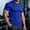 #3Blue, variant on Men's Compression Shirt Short Sleeve Cool Dry Workout Athletic T-Shirts Sports Performance Compression Tops