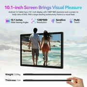 Android 14 tablet 10.1 inch,8GB RAM 128GB ROM,Unisoc T606 CPU,7000mAh 1920*1200 IPS HD Touchscreen,5G WiFi,Bluetooth,5+13MP Camera,GPS(Black)