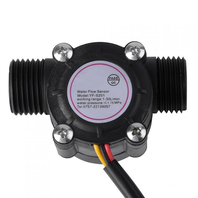 Medidor De Flujo De Alta PrecisióN G1 / 2, CaudalíMetro De Efecto Hall Con Sensor De Flujo De Agua 1-30L / Min EOTVIA No