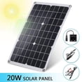 thumbnail image 3 of Tignapoo 20W Monocrystalline Solar Panel for Outdoor Power Charging, Portable Solar Generator, FETRON ENERGY Certified CE, 3 of 3