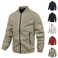 thumbnail image 2 of Fengactive Men's Lightweight Jacket Full Zipper Causal Fashion Stylish Windbreaker Light Jacket, 2 of 6