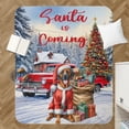 thumbnail image 4 of Santa is Coming Rhodesian Ridgeback Merry Christmas Xmas Noel Truck Tree Cozy Sherpa Blanket Ridgebacks Dog Lover Gifts Warm Soft Throw Blanket - 02023, 4 of 5