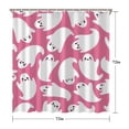thumbnail image 5 of Cute Ghost Halloween Pattern Shower Curtain 72"x72" ,Bathroom Decorative Shower Curtains Set with 12 Hooks,Modern Waterproof Washable Shower Curtain, 5 of 6