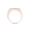 thumbnail image 4 of 14kt Rose Gold Mens Round Diamond Double Row Wedding Band Ring 1/2 Cttw, 4 of 4