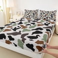 thumbnail image 3 of jejeloiu Retro Mallard Camouflage Twin Sheet Sets,Military Style Bedding For Men Women 3 Pieces, 3 of 7