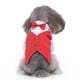 thumbnail image 4 of Jacenvly - Nuevos regalos para el Día del Padre, ropa para mascotas, traje para perro, nuevo producto, ropa para perro, camisa con doble pajarita, chaleco, camas para perros grandes, ahorros para el, 4 of 8