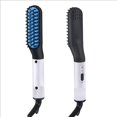 thumbnail image 1 of Peine de pelo liso para hombres, peine para peinar la barba, peine para pelo liso, alisador de pelo de cerámica, gran volumen, 1 of 5