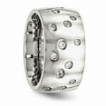 thumbnail image 4 of Stainless Steel Polished CZ Ring Size: 7; for Adults and Teens; for Women and Men, 4 of 6