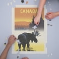 thumbnail image 3 of Canada, Moose at Dawn (1000 Piece Puzzle, Size 19x27, Challenging Jigsaw Puzzle for Adults and Family, Made in USA), 3 of 4